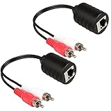 LINESO 2Pack Stereo RCA to Stereo RCA Audio