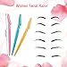 Boao 96 Pieces Eyebrow Razor Eyebrow Shaver Eyebrow Shaper Facial Razor with Precision Cover for Women