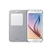 Samsung S-View Flip Cover for Samsung Galaxy S6 - Silver Fabric