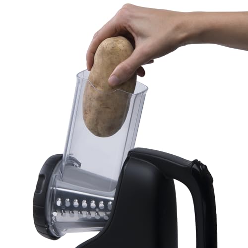 PRESTO 02970 PROFESSIONAL SALADSHOOTER ELECTRIC SLICER/SHREDDER, BLACK,1 COUNT