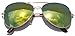 OWL Aviator Sunglasses Vintage Gold Metal Frame Assorted Mirror Lenses (4 PACK)