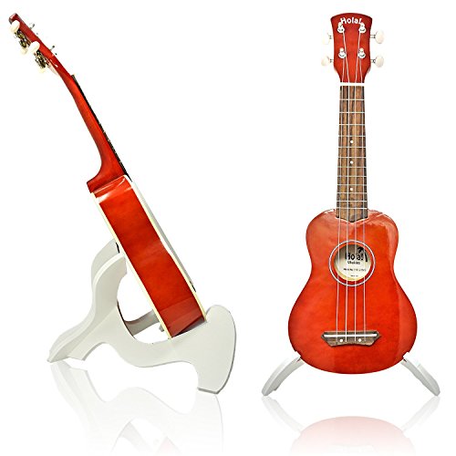 KSEV Portable Ukulele Stand (2 Pack), Lightweight LDPE Material Instrument Holder for Small Musical String Instrument Ukulele, Violin, Mandolin, Banjo & Guitar