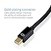 VicTsing Gold Plated Thunderbolt Mini DisplayPort to VGA Male to Female Adapter in Black for Apple MacBook, MacBook Pro, MacBook Air, iMac, Mac mini, Mac Pro.