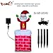 GOOSH 6 Foot Christmas Santa Clause in The Chimney Up and Down Outdoor Yard Decorations