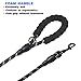 tobeDRI Heavy Duty Dog Leash - 2 Padded Handles, 6 feet Long - Dog Training Walking Leashes for Medium Large Dogs (Rope Leash-Black)