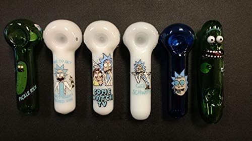 Rick n Morty Image 3.5 inch Glass Style Pipe 1 pc Price Random Image