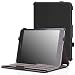 MoKo Samsung Galaxy Tab A 8.0 Case - Slim-Fit Multi-angle Folio Cover Case for Galaxy Tab A 8.0 inch Tablet SM-T350, With Auto Wake / Sleep and Stylus Pen Loop , BLACK
