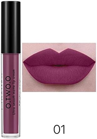 Creazy New Long Lasting Lipstick Waterproof Matte Liquid Lip Gloss Lip Liner Cosmetic (A)