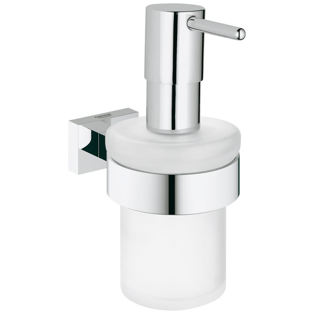 GROHE 40756001 Essentials Cube Soap Dispenser Silver