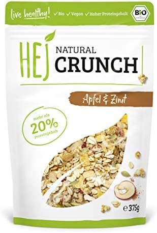 HEJ Natural Apple and Cinnamon Crunch, 375 g