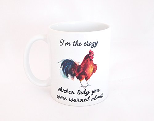 Crazy Chicken Lady Coffee Mug - Christmas Gift for Farmer