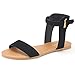 DREAM PAIRS ALEXA Women's High Ankle Cuff One-Band Adjustable Buckle Closure Summer Fashion Flat Sandals