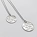 IDLAN Mother Daughter Necklace Set of Two Quote Necklace 18 inch Stainless Steel Necklace
