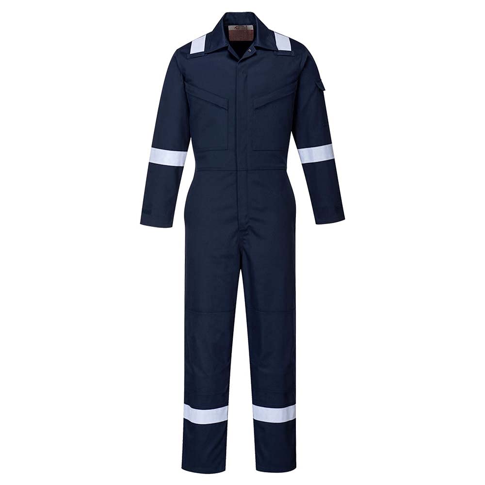 Portwest Bizflame Plus Women's Coverall 350g, Size: M, Colour: Navy, FR51NARM