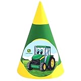 BirthdayExpress Johnny Tractor Cone Hats-8pk
