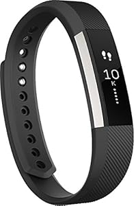 Fitbit Alta Fitness Tracker, Silver/Black, Small