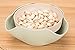DEEBF Separable Double Dish Bowl and Snack Serving Bowl for Pistachios, Peanuts,Cherries, Nuts, Fruits, Candies, Snacks disc，Double Dish Nut Bowl with Shell Storage
