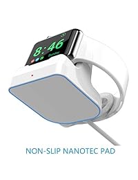 Rhidon 4 en 1 soporte cargador de base para Apple Watch iWatch serie 3 2 1, estación de carga para Airpods, Qi Fast cargador inalámbrico base para iPhone Xs Max XS X 8 8 Plus y otros dispositivos con Qi activado
