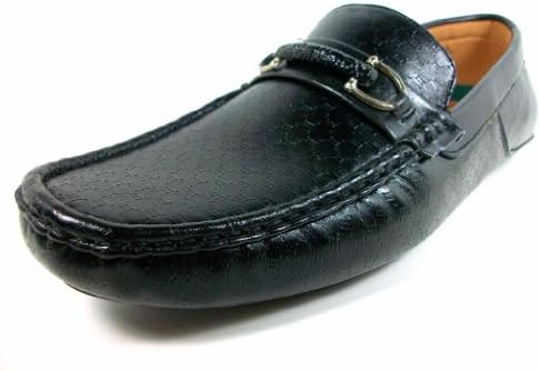 Rocus Mens Black Casual Driving Moccasins Slip On Loafer Size 10