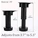 Adjustable Height Cabinet Cupboard Furniture Leg Foot, Hardware Casters Glides Height Cabinet Leveling for Kitchen Bathroom, Cabinet Leveling Legs, 4-Pack