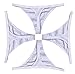 Cotton Whisper Women's Cotton G-String Thongs 4 Pack Multi-Colors