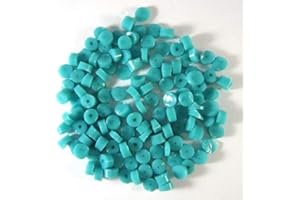 Turquoise Green Dots D2232-96 COE 96 Glacial Art Glass