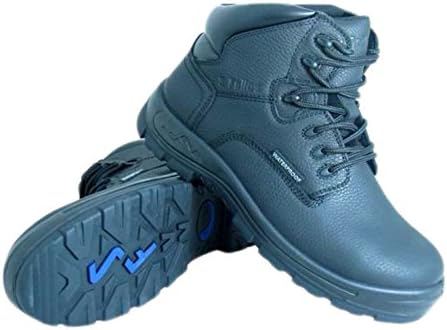 Genuine Grip Men's Pitboss S Fellas 6" Steel Comp Toe Slip-resistant Waterproof Sneaker Boot (9.5 D(M) US, Black)