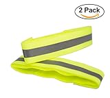 Reflective Arm and Ankle Bands, Glow in the dark Armband for Running, Jogging, Cycling, Walking and Hiking at night by Muta Products