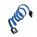 SUBANG 10 Packs 18 Inches SATA III 6.0 Gbps Data Cable with Locking Latch Blue