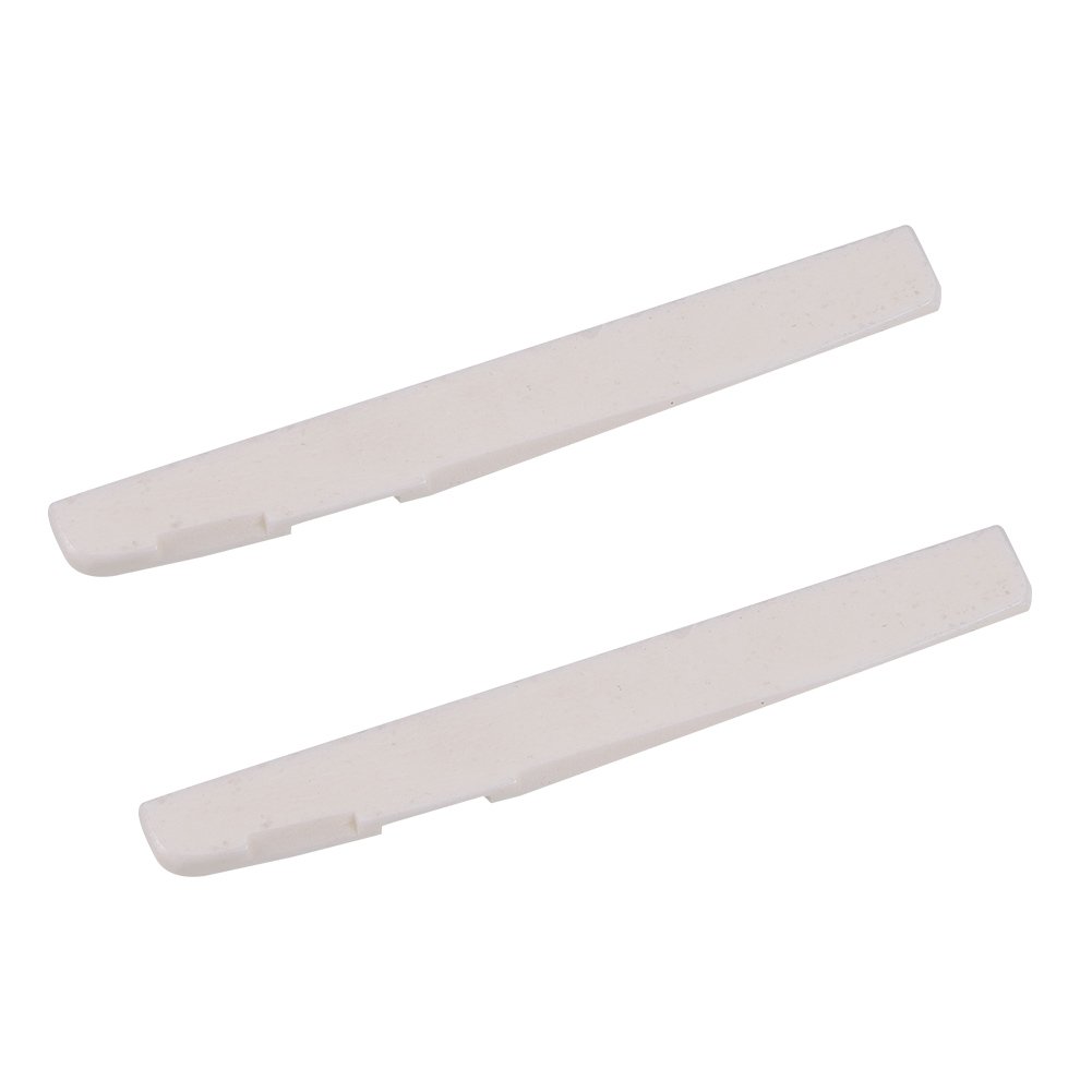 WANDIC 2PCS 6 String Folk Acoustic Guitar Buffalo Bone Bridge Saddle for Taylor Martin Guitar Parts