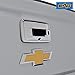 E-Autogrilles Triple Chrome Plated ABS Tailgate Cover with Camera Hole for 14-16 Chevrolet Silverado 1500 / 14-16 GMC Sierra 1500 / 15-16 Chevrolet Silverado 2500/3500 / 15-16 GMC Sierra 2500/3500 / 15-16 GMC Canyon / 15-16 Chevrolet Colorado (64-0135)