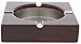 Juvale Wooden Square Ashtray for Cigarettes, Not Waterproof (5.5 in, Reddish Brown)