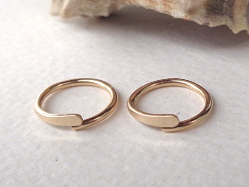 Sleeper Hoops,Everyday Sports Minimal Hoop Earrings Pair