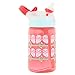 Contigo AUTOSPOUT Straw Gizmo Flip Kids Water Bottle, 14 oz, Ruby with Owls