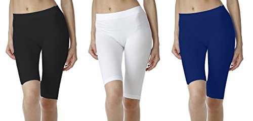 fashion line black white navy women shorts/tights(pack of 3)