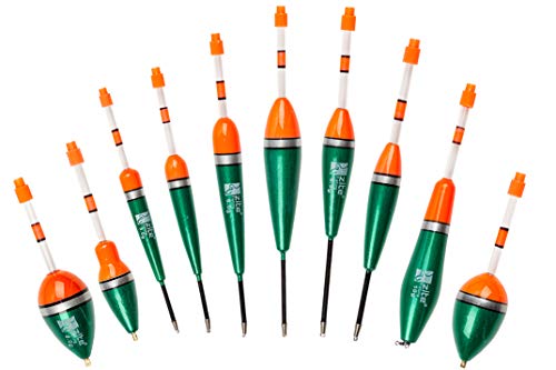 Zite Fishing Knicklicht-Posen Sortiment mit Posenrohr - 10 Angelposen Nacht-Angeln - Aalposen Raubfischposen Friedfisch-Posen Allround Schwimmer Set