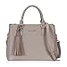 SUMICH Womens Classy Satchel Handbag Griege with tassel