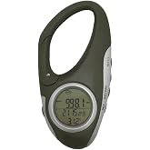 Carabiner Altimeter Barometer Thermometer, 3 in 1 Handheld Hiking, Portable Elevation Temperature Gauge for Car and Backpack