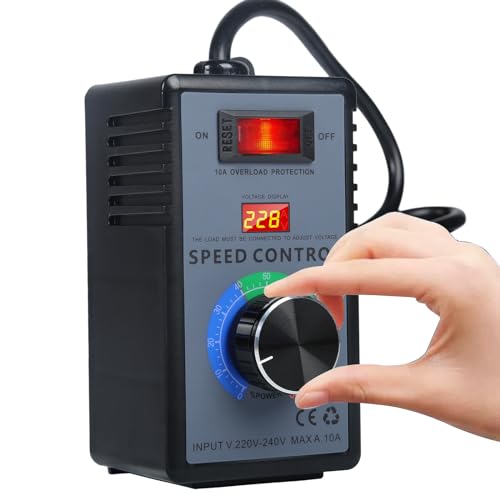 Ailao Speed Controller 220V Motor Speed Controller 220V Use for Angle Grinder/Hand Drill Blower/Circular Saws Voltage Regulator Power of 4KW