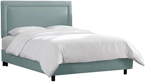 Skyline Furniture Mfg Skyline Furniture Border Seaglass Green Linen Bed Queen