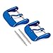 Wellfit 2 Pack Watch Straps Bands Buckle Replacement, Watch Band Clasp, Choice of Color and Size, Vacuum PVD Finish, (18mm, Blue)