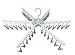 Swivel Hook Plastic 36 Pegs Drying Rack Clothes Hanger for Underwear Socks Gloves (Green) (Green)