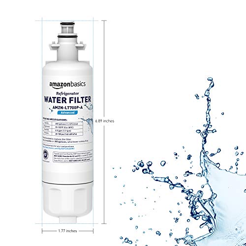 Amazon Basics Replacement LG LT700P Refrigerator Water Filter Cartridge