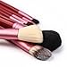 Makeup Brush Set Red Cone- 7 Zoreya Professional Makeup Brushes With Premium Synthetic Fiber And Free Luxury Case Kit