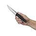 CRKT Strafe Fixed Blade Knife with Sheath: Field Utility Knife, Stonewashed Blade, Friction Grooves, Textured Handle, J-Hook Belt Carry 1210