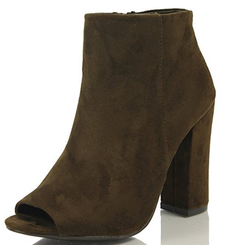 bamboo peep toe booties