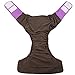 Wegreeco Adult Cloth Diapers One Size Fit All Ultra Absorbent - Reusable Diaper for Incontinence Adults Or Teen(Purple)