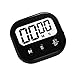 10 Pack Black Small Digital Kitchen Timer Magnetic Back And ON/OFF Switch,Minute Second Count Up Countdown