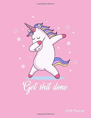 Get Shit Done 2019 Planner: 2019 Organizer has Weekly Views with To-Do Lists, Funny Holidays & Inspirational Quotes as well as 2019 Vision Board to ... and 20+ Ruled Notes Pages (Naughty Planners) Paperback – 23 Aug. 2018