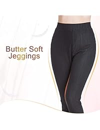 Mallas de jean elásticas para dama, talla grande, bolsillos ajustados